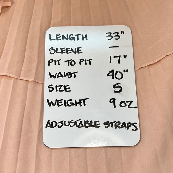 BCBGeneration Pleated Layered Dress Spaghetti Strap Rose Smoke Size S - Picture 8 of 9